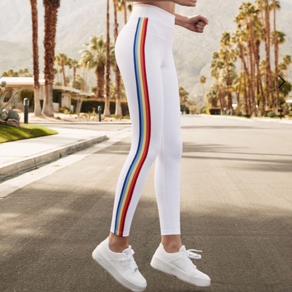 Spiritual Gangster Pants - Spiritual gangster rainbow track leggings  pant